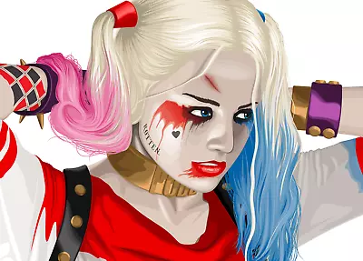 New Harley Quinn Movie Film Print Wall Art Premium Poster Size A5-a1  • $5