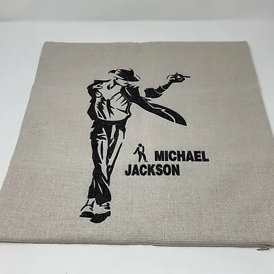 Michael Jackson Throw Pillow Cover 17  X 17  Zip • $21.95