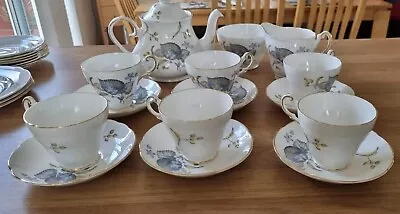 £100 • Buy Vintage Regency Bone China Tea Set, Milk Jug & Sugar Bowl