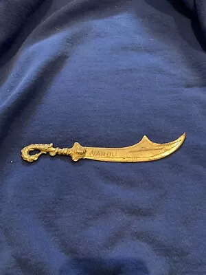 Vintage Letter Opener Miniature Sword Scimitar With Dragon “Naroli” • $15.13