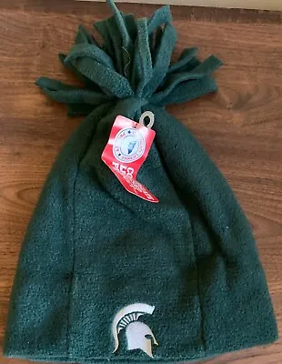 NEW Michigan State LOGO Winter Beanie Cap Pom Hat NCAA Official Licensed NWT NOS • $9.99