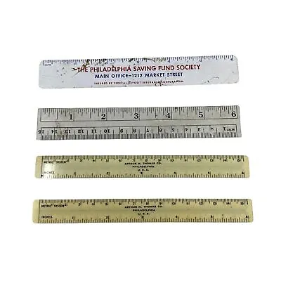 Vintage Metric Imperial Fahrenheit Celsius Conversion Rulers Lot Of 4 • $8