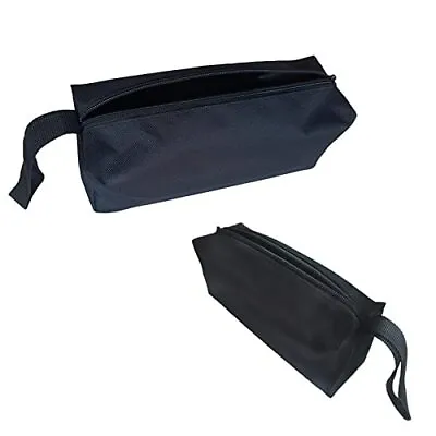 $11.11 • Buy 2 Pack Canvas Zipper Tool Bag Pouch Multi Functional Small Tool Bag Zipper Black