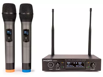 Kam KWM1932 UHF Fixed Twin Channel Professional Wireless Microphone System • £110