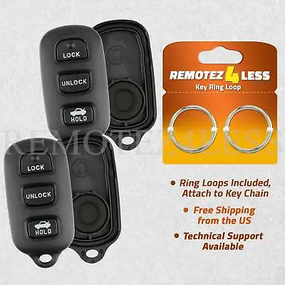 2 For 2002 2003 2004 2005 2006 Toyota Camry 3btn Remote Shell Case Key Fob Cover • $7.95
