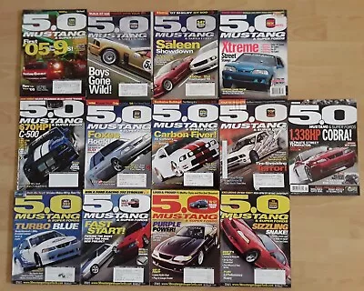 5.0 Mustang & Super Ford Magazine 02'05'09' Lot 13 Issues Please Read Descrip. • $40