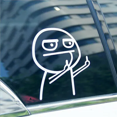 $4.27 • Buy 1pc Funny Two Middle  Finger Vinyl Car Styling Sticker Window Decal Accessories