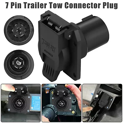 7-Way Flat RV Blade Trailer Tow Connector Plug Wiring Hardness Adapter For Ford • $10.98