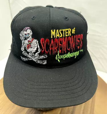 Goosebumps Hat Cap Master Of Scaremonies Snapback Black Vintage Skeleton • $29.98