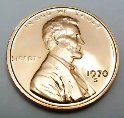 1970 S Lincoln Memorial Cent /  Penny   *small Date Proof*   *very Rare* • $62.95