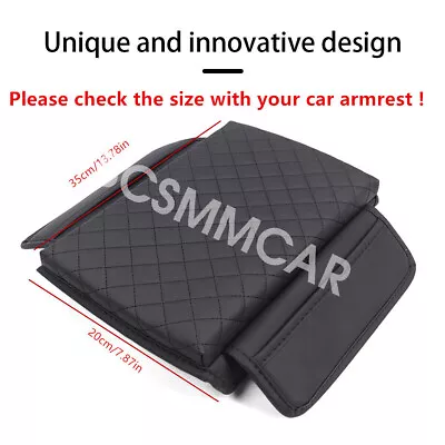 Car Accessories Armrest Cushion Cover Center Console Pad Protector Elbow Support • $20.89