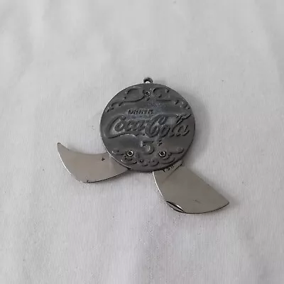 Vintage Coca Cola Round Pendant Knife Cigar Cutter Advertising 5 Cents • $8