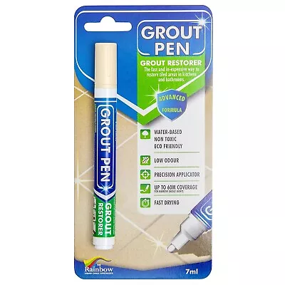 Grout Pen Light Grey Tile Paint Marker: Waterproof Grout Paint • $23