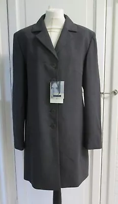 Wardrobes Roma Womens Grey Longline Blazer Jacket Size 14 BNWT • £10