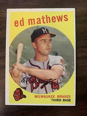 1959 Topps Ed Matthews #450 • $29.98