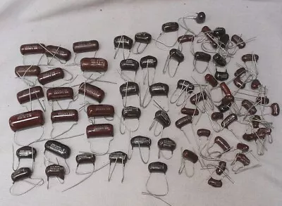 Lot Of Various NOS Vintage Mallory Brown Drop Capacitors • $55
