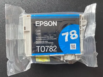 GENUINE Epson 78 T0782 Cyan Ink For Artisan 50 Stylus R260 R280 R380 RX580 RX595 • $7.50