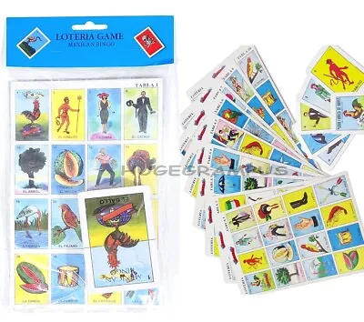 Loteria Mexican Bingo Game Cards 10 Boards 1 Deck Card Set • $4.24