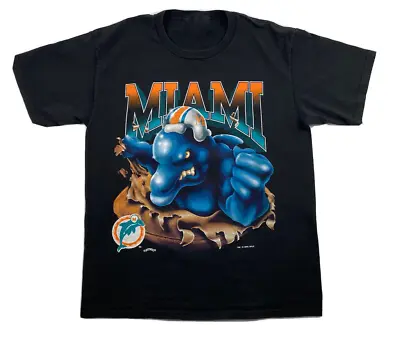 $9.99 • Buy Miami Dolphins Vintage 1995 NFL Sport Football Team T-Shirt Vintage Men Gift Tee