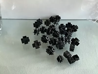 Lot 28 Techno Gears Marble Mania Extreme 2.0 Replacement Black Connector Parts • $16.99