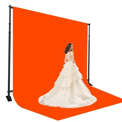 Deluxe Tube 9'x10' Step And Repeat Backdrop Telescopic Banner Stand Adjustable • $209.99