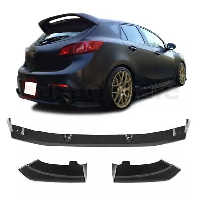 $95.62 • Buy [SASA] Made For 2010-2013 Mazda 3 Hatchback 5dr Dual Exhaust PU Rear Bumper Lip