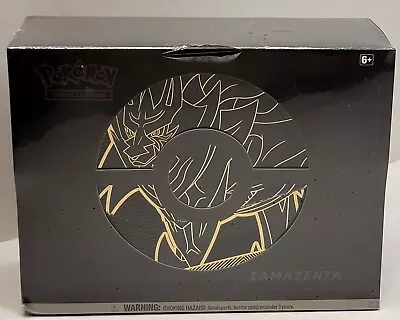 $70 • Buy Pokémon TCG Sword & Shield Zamazenta Elite Trainer Box ETB Plus Card Game Sealed