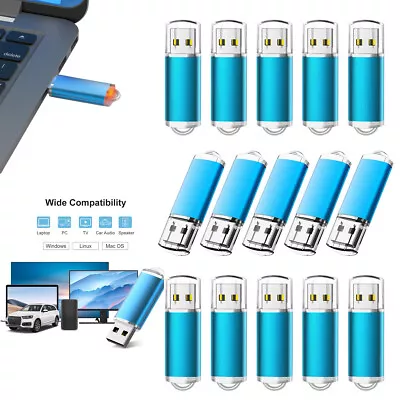 2GB USB2.0 Flash Drives Pen Thumb Drive Music Video Memory Stick Lot Pack • $39.99