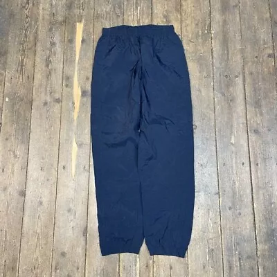 Reebok Track Pants 90s Vintage Straight Leg Sports Joggers Navy Mens Medium • £20