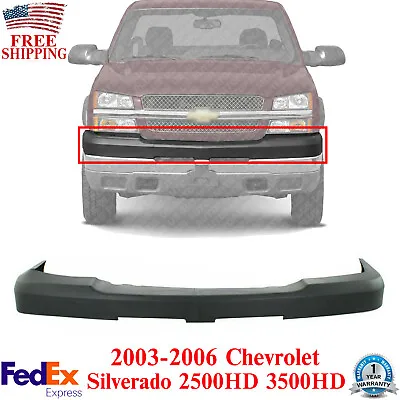 Front Bumper Upper Cover Textured For 2003-2006 Chevy Silverado 2500HD 3500HD • $94.63