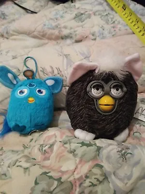 2x McDonalds Mini Furbys Soft Toys 2 1/2  & 3 1/2  Tall • £2.50