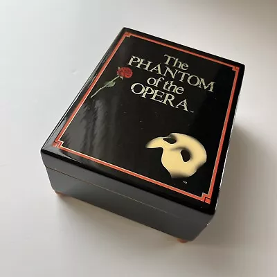 Phantom Of The Opera Music Box Jewelry Box Enesco “Music Of The Night” 1990 • $24.47