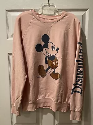 Women’s Sweatshirt Size M —Disneyland Logo Mickey Mouse Sweatshirt • $35.50