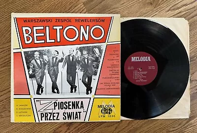 Beltono - Z Piosenką Przez Świat LP MELODIA LPM 1030 - Polish - Chicago Pop VG+ • $10