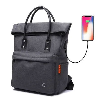 Tote Backpack Convertible With Usb Charging Waterproof • $15