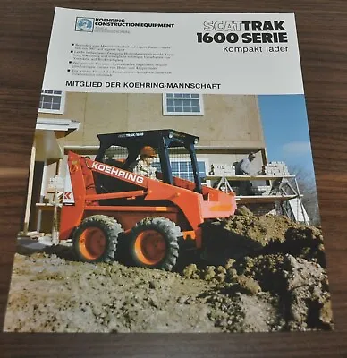 $9.99 • Buy Koehring ScatTrak 1000 Serie Compact Loader Specification Brochure Prospekt DE