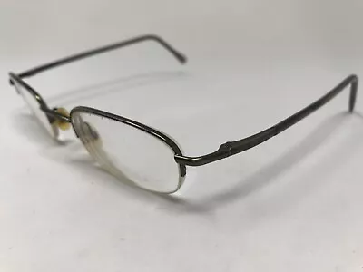 EDDIE BAUER Halfrimless Eyeglasses Ballard 49-20-140 Matte Silver UZ39 • $15.25