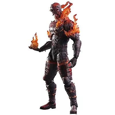 PLAY ARTS Kai METAL GEAR SOLID V THE PHANTOM PAIN Man On Fire PVC Figure Japan • £213.76