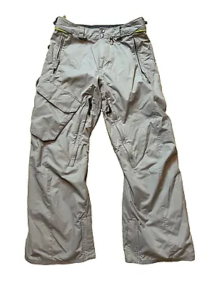 Men's Volcom Ergo Gray Relaxed Wide Leg Snowboarding Skiing Snow Pants Small • $59.99