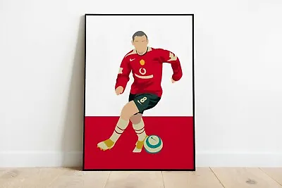 Wayne Rooney Print Minimalist Art Photo Poster Manchester United Football • $8.69