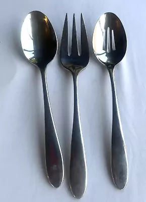 Heritage Mint Ltd. REFLECTIONS 18/10 Stainless ForkSpoonSlotted Serving Spoon • $29.98