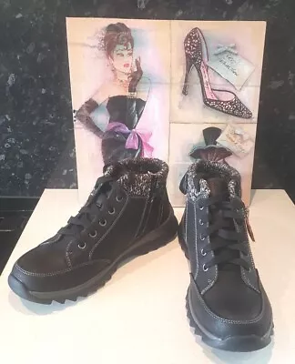 £17.50 • Buy Pavers Black Ankle Leather Boots Size U.K 5 WBINS34189 EU 38 NEW W/O/B R.R.P £45