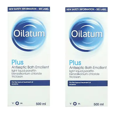 £26.80 • Buy Oilatum Plus Antiseptic Bath Emollient 500ml - Pack 2