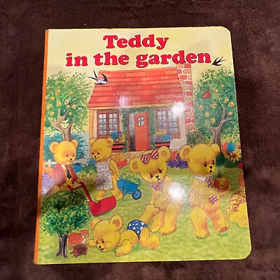 £10.99 • Buy Teddy In The Garden Book Easy To Wipe Clean Brown Watson By Maureen Spurgeon