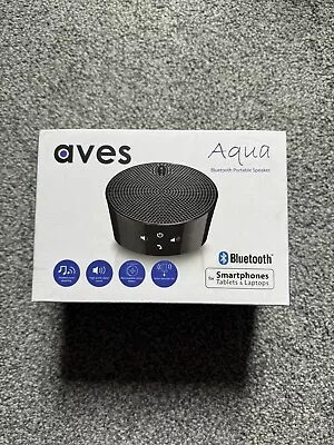 Aves Aqua Bluetooth Wireless Portable Speakers Black IPod IPad IPhone 5 Galaxy  • £8.95