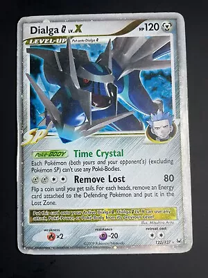 Pokemon Card Dialga G Lv.X Lv X 122/127 Platinum Holo Foil Vintage 2009 • $14.63