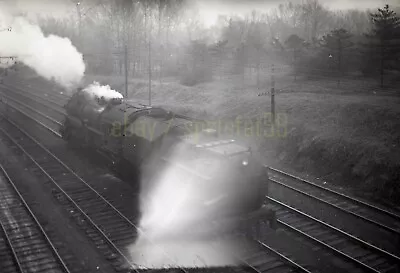 1949 BO Baltimore & Ohio Steam Locomotive - Vintage Railroad Negative • $29.45