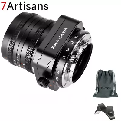 7artisans 50mm F1.4 Tilt Manual APS-C Tilt Lens For Sony E Micro 4/3 FX Fujifilm • £163