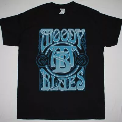 The Moody Blues Psychedelic Logo New Black T Shirt • $6.99