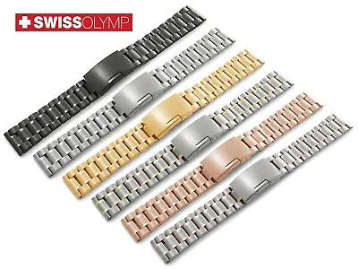 For ROLEX Stainless Steel Metal Watch SILVER BLACK GOLD Strap Band Bracelet • £15.90
